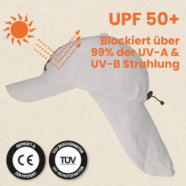 iQ-UV Schutz Kappe mit Nackenschutz für Kinder iQ Company Sonnenschutz UV Cap