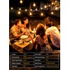 Brightown 158FT Solar String Lights Outdoor with Remote and 77
