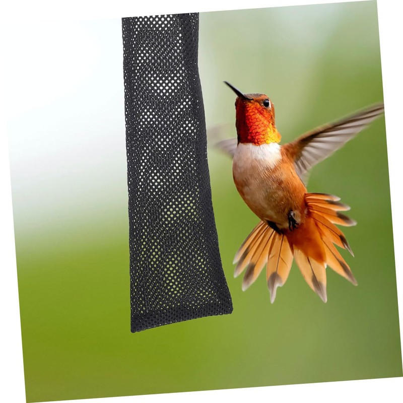 CIYODO 8Pcs Hanging Mesh Bird Feeder Bags Durable Drawstring Net