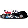 FireStorm Blue Nitro Go Kart Side Wrap and Numbers Decals