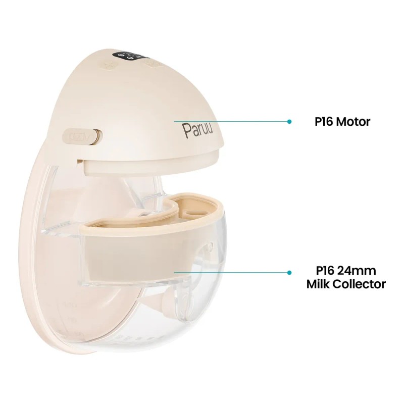 Vaso Colector Paruu P16 Para Sacaleches 1 Juego