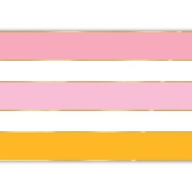 Slant Collections Disposable Paper Table Runner, 25' L x 18" W, Cabana Stripe