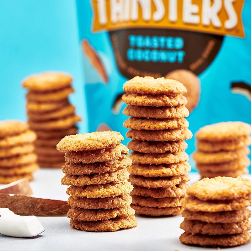 Thinsters Toasted Coconut Biscuits Sweet and Delicious Net Wt. 16