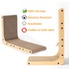 L-Shaped Cardboard Cat Scratcher 2-Pack 23.6 Inch Board with Ball