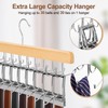 TOPIA HANGER 2 in 1 Belt Tie Hanger for Closet