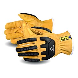 Superior Glove Endura Arc Flash Rated Goatskin Leather Work Gloves with ParaActiv Liner Cut Protection 378GKGVB (1 Pair Work Gloves) X-Large
