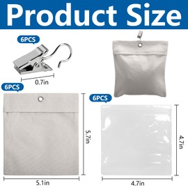 Set of 6 Weight Bags for Outdoor Curtains, Portable Weight Bag, Outdoor Curtain, Sandbag, Heavy Duty Drapery Weights for Gazebo, Drapes, Cabana, Gazebo, Garden, Tents, Tablecloths