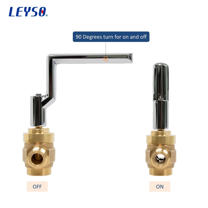 Leyso WR-GV Copper Gas Valve with Handle for Commercial Chinese