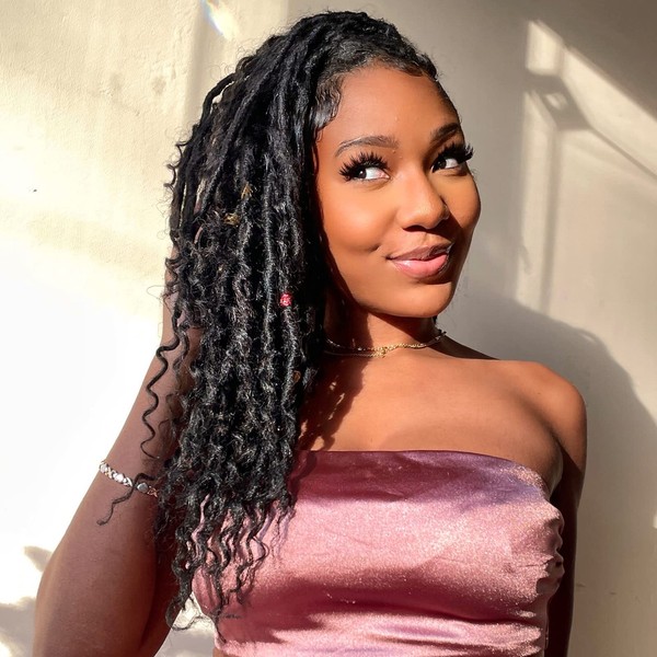 ToyoTress Bohemian Faux Locs Crochet Hair - 14 Inch Ombre