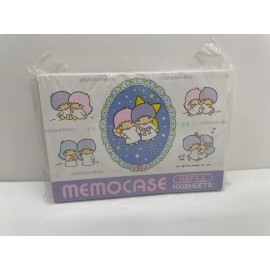 Sanrio Vintage 1976 Sanrio  - Little Twin Stars - Memo Case Box Note Paper Refill