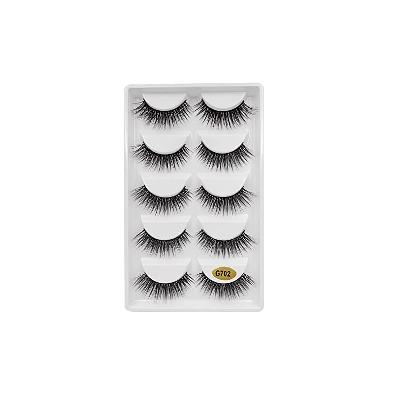 5 Pairs Mink Eyelashes Ultra Dense Stage Makeup Natural False