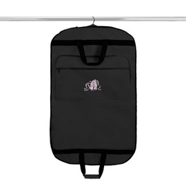 Dalix 39" Ballet Garment Bag Cover for Dress Clothing Foldable w Pockets in Black