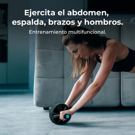 Cecotec Abdominal Roller, Ab Roller Small Fitness DrumFit AB Wheel, Functional Training, Non-Slip ComfortFit and SweatProof Handles, EVA Rubber Mat, SilenceFit, Maximum 200 kg