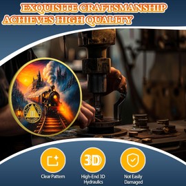YRCKUDZKG Steam Train 3 Year Sobriety Coin - Embracing Transformation and Awakening AA Coin, Alcohol Free Recovery Chip with Token Capsule, Inspirational Sobriety Gifts for Men & Women