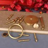 XQIGI Brass Spinner Ship Wheel, Kinetic ​Desk Toy Spin with