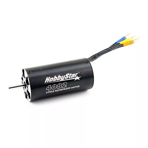 HobbyStar 4082 4-Pole Brushless Sensorless RC Boat Motor, Waterproof -