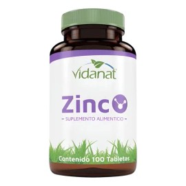Zinc Suplemento Vidanat 100 Tabs