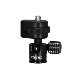 Etsumi VE-2531 Air Head Micro Ball Head, Easy Lock, Load Capacity: 21.2 oz (600 g), Easy Installation Without Turning Camera Equipment or Head Mount, Black