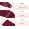 YDDM Tape-In Real Hair Extensions, 20 Pieces, 55 cm, 50