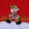 Red Flannelette Christmas Tree Skirt Base Floor Mat Apron Cover