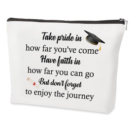Graduation Gifts for Her Year 6 11 School Leavers Presents Leaving Primary School Inspirational Makeup Bag Gifts Ideas for Students Daughter Sister Friend Girlfriends Nurse Granddaughters