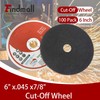 findmall 100 Pack 6" x.045 x7/8" Cut-Off Wheel - Metal