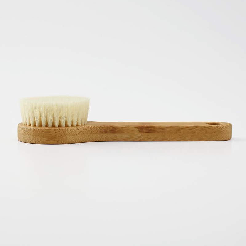 MUJI OEA21A8A Bamboo Shower Brush, S, Total Length: Approx. 7.9