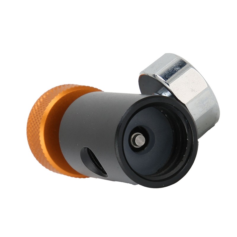 CO2 Refill Adapter Connector Valve ASA with 3000psi Pressure Gauge