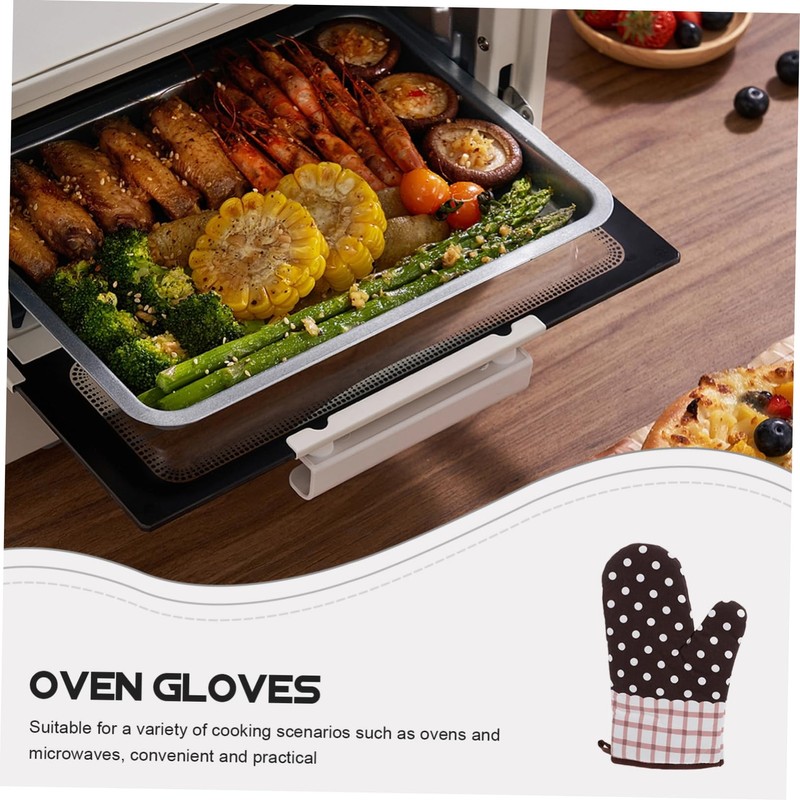 LABRIMP High Performance Oven Gloves Cotton Cloth Heat Insulation Mitts