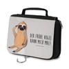 Mr. & Mrs. Panda Toiletry Bag Sloth Bird Show, gray,