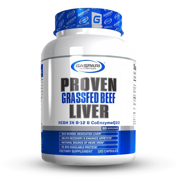 Gaspari Nutrition Proven Liver, Grass-fed Beef Liver, Nutritionally Dense Superfood, Supports Athletic Performance, Natural Growth Factors, Old School Supplements (30 Servings)