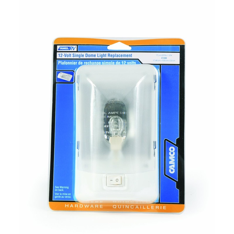 Camco 41330 Replacement Single Dome Light