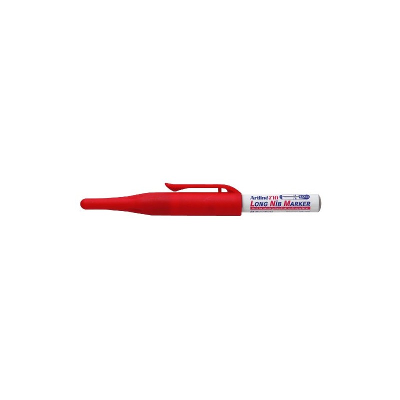 Artline 710 Long Nib Marker - Red [Pack of 12]