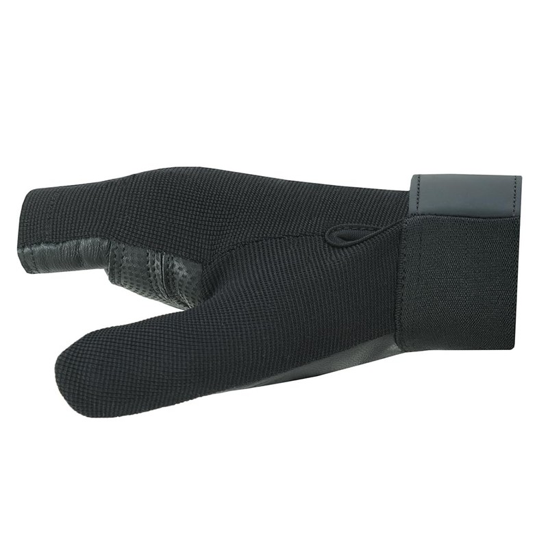Leather Palm Wheelchair Gloves, Half Fingers with Full Thumb Disability,