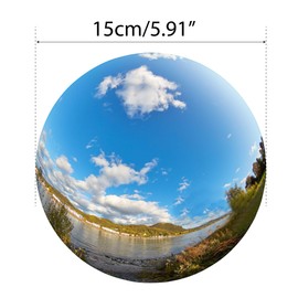 6 Inch Gazing Ball, Large Shiny Mirror Globe for Gardens Ponds Floating Swimming Pool Home Clearance Stand Decoration Outdoor, Stainless Steel Prime Sphere Hollow Polished Decorative Ornament (Silver)