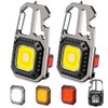 MAKDAK COB Keychain Work Light 2PC Rechargeable EDC Keychain 7