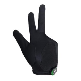 Verri Guante de Billar para Mano Izquierda con Dorso Estampado en Color Rojo para Mejorar la Práctica Deportiva de Billar, Pool o Carambola