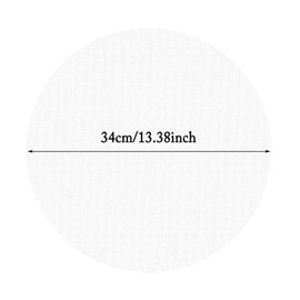 ONLYKXY 10pcs White Steamer Liners 34cm/13.38inch Round Non-stick Silicone Mesh Mat Pad for Bamboo and Metal Steamer Steamed Buns Dumplings Baking Pastry Mesh Mat