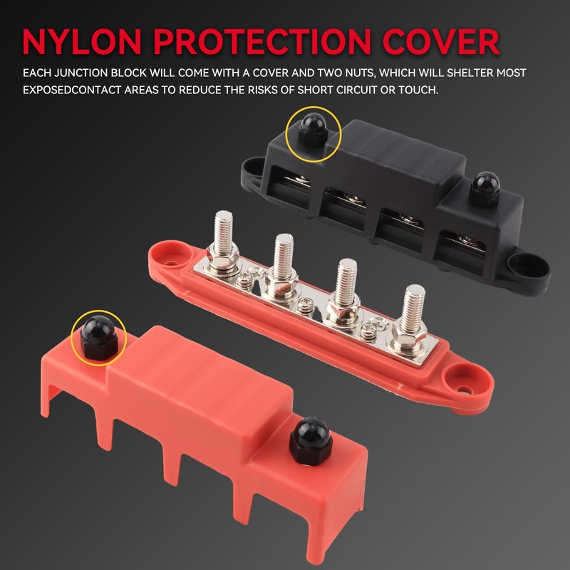 DaRui Power Distribution Block Bus Bar 3/8'' M10 Terminal Stud