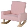 FIREFLOWERY Toddler Rocking Chair, Kids Sofa Chair with Solid Wooden