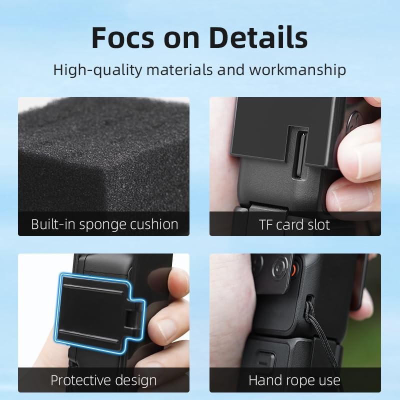 Coyktonty OSMO Pocket 3 Protective Case,Portable Protective Cage for DJI