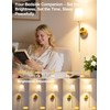 JOFIOS Battery Operated Wall Sconces Set of 2,Gold Wireless Wall