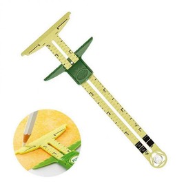 5-in-1 Sliding Gauge with No-Hassle Triangles Gauge Sewing Measuring for Sewing- Essential for Sewing Enthusiasts