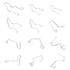 TEANTECH Bulb Retaining Spring Clips for H1/ H3 /H4 /H7-12