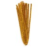 Metallic Chenille Wire, Gold, Pack of 10, 50 cm