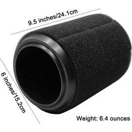 2-Pack VF7000 Filter for Ridgid Shop Vac 5-20 Gallon and Husky 6-9 Gallon Wet/Dry Vacuums, Foam Vacuum Filter Replacement for Wet Applications Only