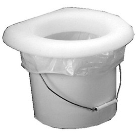 EZGO Throne Portable Toilet Seat w/Liner