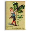 St. Patrick's Day Four Leaf Clover Fridge Magnet (2.5 x