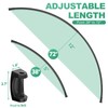 PrettyHome Adjustable Curved Shower Curtain Rod Rustproof Expandable 38-72 Inches