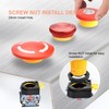 APIELE 22mm Red Stop Singal Mushroom Emergency Stop Push Button
